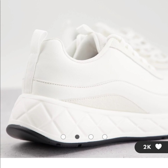 Brand new, never worn white sneakers from ASOS. - Picture 7 of 7